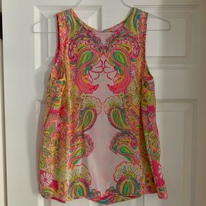 Lilly Pulitzer silk tank blouse